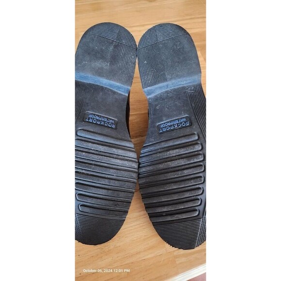 Rockport Hydro-Shield Mens Waterproof Black Dress Shoes With Walkability Sz 10.5 - Picture 9 of 10